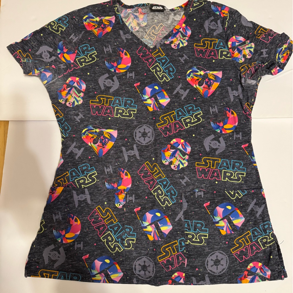 Star Wars Multicolor scrubs top